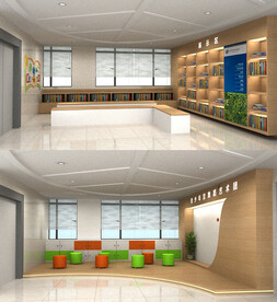 少年宫楼梯过道3d模型