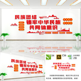 民族团结文化墙