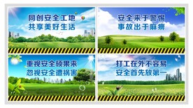 工地安全展板