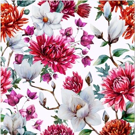 手绘线稿花卉图