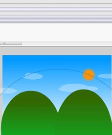 一个日出到日落的动画