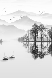 高清分层推拉门打印图