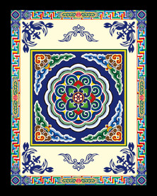 藏式风格展板标语