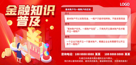 红色金融知识普及海报