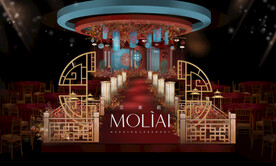 新中式红蓝婚礼