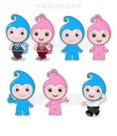 卡通水宝宝学习版