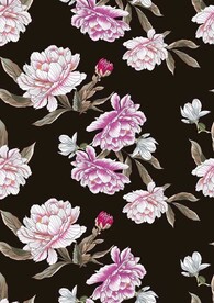 花朵四方连续循环分层免抠印花