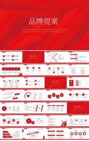 红色大气品牌提案策划方案PPT