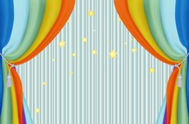 彩色窗帘星星