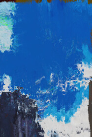 抽象油画装饰画轻奢手绘极简画