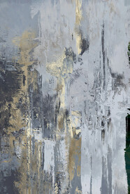 抽象几何色块划痕拼接油画玄关