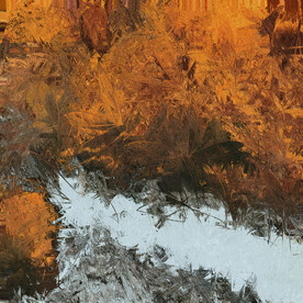 抽象油画装饰画轻奢手绘极简画