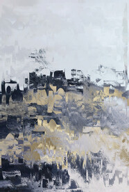 轻奢抽象手绘油画 装饰画 