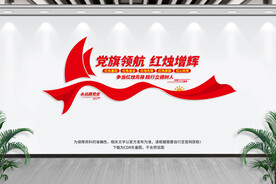 学校党建标语文化墙