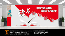 校园读书文化墙