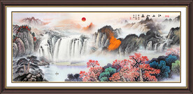 客厅山水画