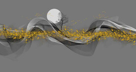 高清分层透明底推拉门打印图