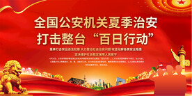 开展夏季治安打击整治百日行动