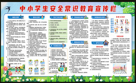 中小学生安全常识教育宣传栏