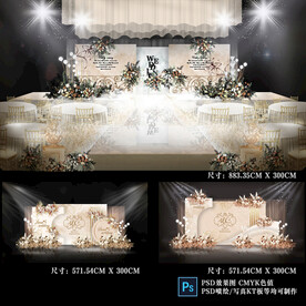 香槟色婚礼背景