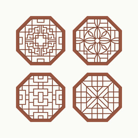 八边形窗花格