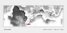 中国风玄关意境装饰画