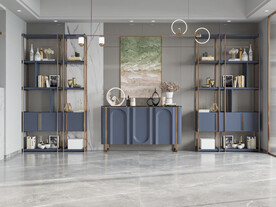 现代极简 轻奢餐厅 空场景