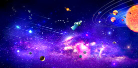 紫色星空