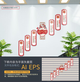 学校楼梯文化墙