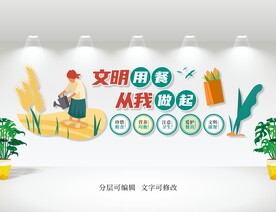 餐厅食堂文化墙