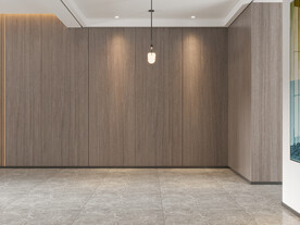 现代极简餐厅背景墙