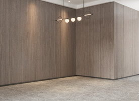 现代极简轻奢餐厅空场景