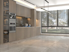 现代餐厅空场景