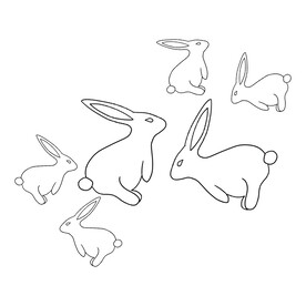 中秋节兔子元素