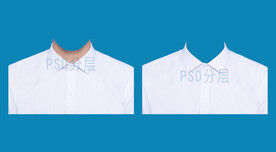 男白色衬衫证件照衣服素材psd
