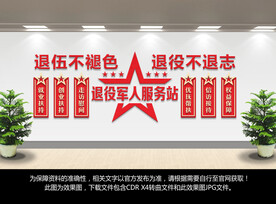退役军人服务站文化墙