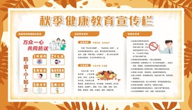 秋季健康教育宣传栏