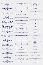 CDR矢量中式欧式花纹花边装饰