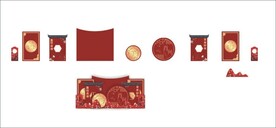 中国风国潮底纹背景