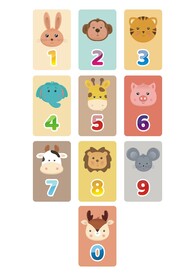 卡通动物数字牌