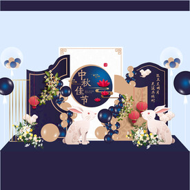 中秋美陈 中秋节美陈