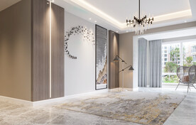 现代极简 轻奢客厅 空场景