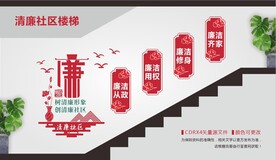 社区楼梯文化墙