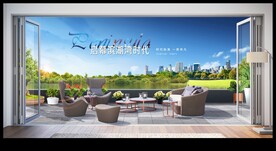 湖景别墅 阳台 露台