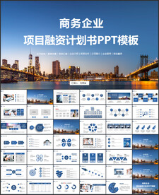 商务风创业融资计划书PPT