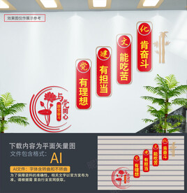 党建楼梯文化墙