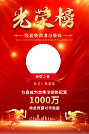 业绩光荣榜