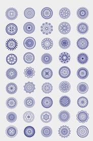 矢量CDR圆形花纹装饰花纹