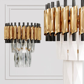 模型图吊灯窗帘珠帘吸顶灯客厅灯