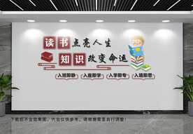 阅览图书室文化墙